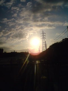 くっきり朝日！